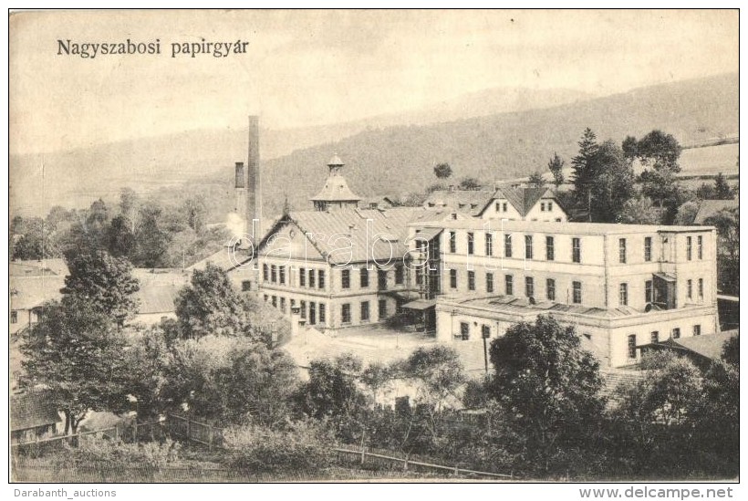 * T2 Nagyszabos, Nagyszlabos, Slavosovce; Pap&iacute;rgy&aacute;r / Paper Factory / Papierfabrik - Sin Clasificación