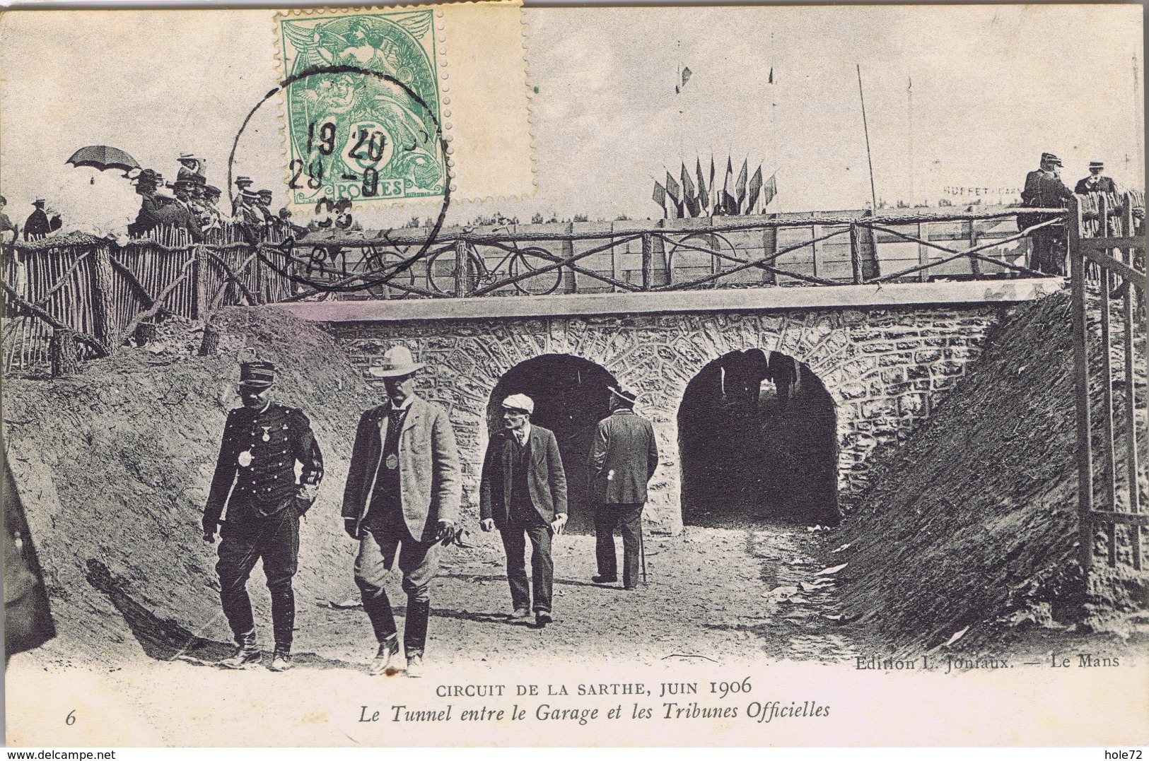 72 - Circuit De La Sarthe , Juin 1906 - Le Tunnel Entre Le Garage Et Les Tribunes Officielles - Le Mans