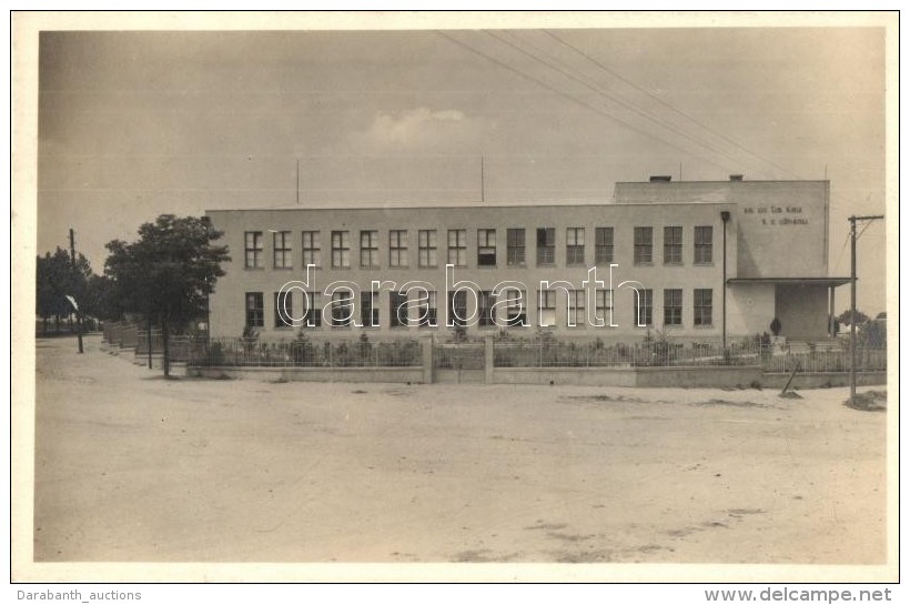 T1/T2 1930 Szenc, Szempcz, Senec; R&oacute;mai Katolikus N&eacute;piskola / Rim. Kat. Lud. Skola / School, Photo - Sin Clasificación