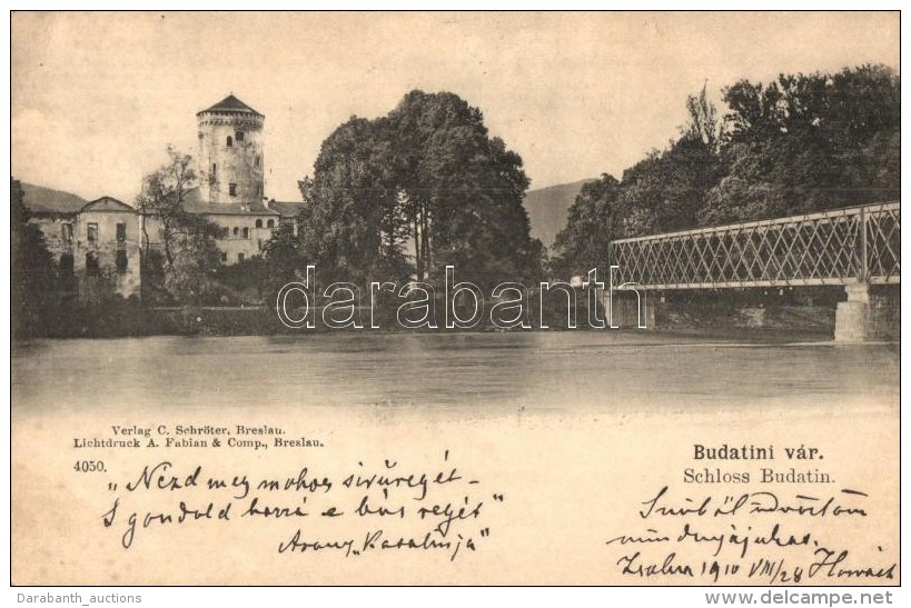 T2 Zsolna, Zilina; Budatini V&aacute;r, H&iacute;d. Verlag C. Schr&ouml;ter / Castle, Bridge - Sin Clasificación