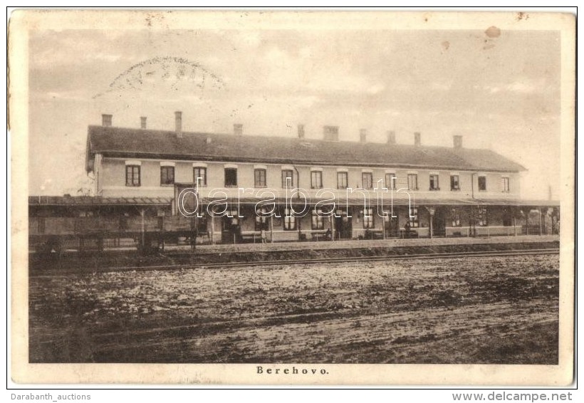 T2/T3 Beregsz&aacute;sz, Berehovo; Vas&uacute;t&aacute;llom&aacute;s / Railway Station '1938 Beregsz&aacute;sz... - Unclassified