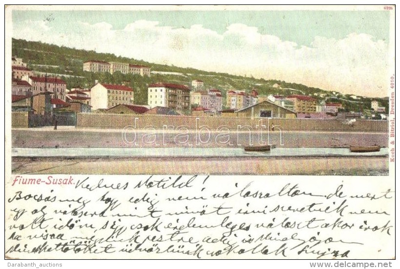 T2/T3 Fiume, Rijeka, Susak, Sussak; Koch &amp; Bitriol Dresden 4010. Litho  (fl) - Non Classés