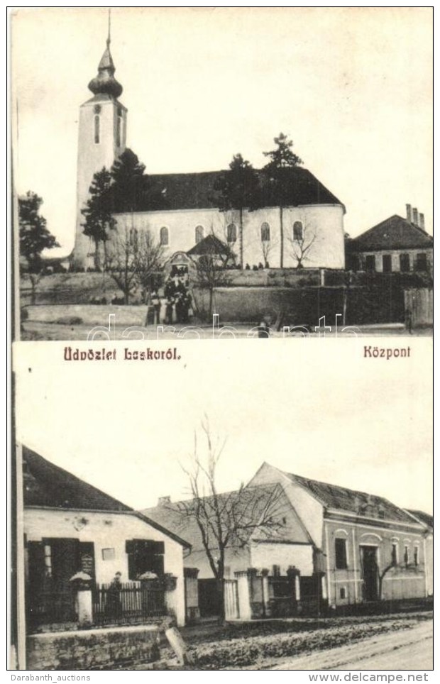 T2 Lask&oacute;, Lug; Reform&aacute;tus Templom, K&ouml;zpont, &uuml;zlet / Calvinist Church, Street View With Shop - Sin Clasificación