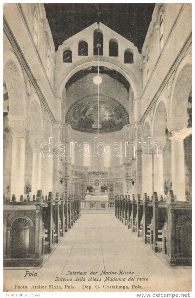 T2/T3 Pola, Interieur Der Marine Kirche / Interno Della Chiesa Madonna Del Mare / Church Interior. Photo. Atelier... - Non Classés