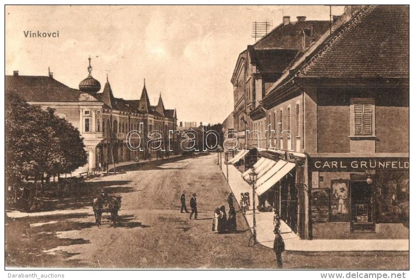 T2 Vinkovce, Vinkovci; Utcak&eacute;p Carl Gr&uuml;nfeld &uuml;zlet&eacute;vel / Street View With Shop - Non Classés