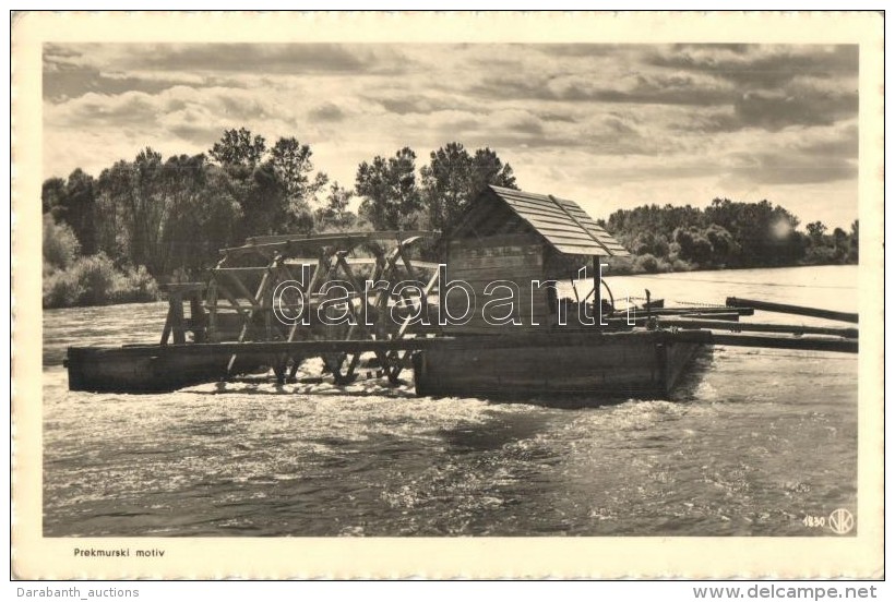 T2/T3 Muraszombat, Muravska Sobota; V&iacute;zi Haj&oacute;malom / Floating Water Boat Mill / Prekmurski Motiv - Non Classés