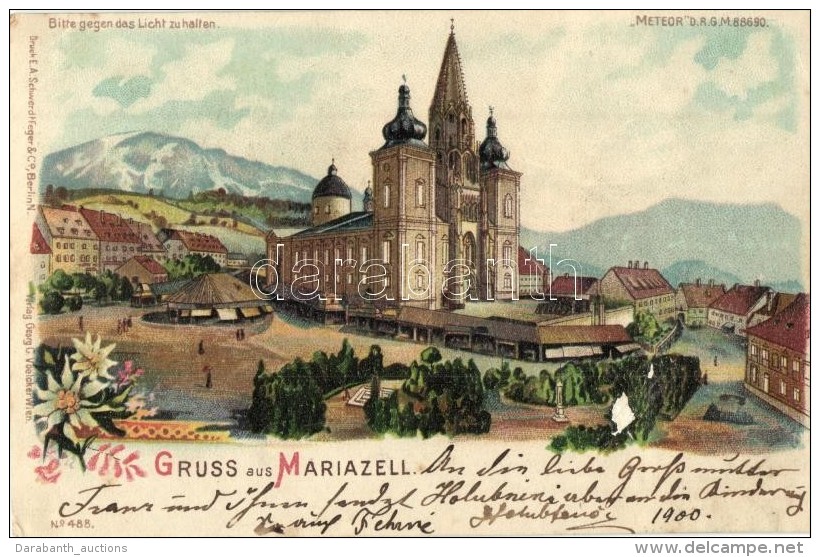 T2 Mariazell, Meteor DRGM 88690. No. 488. Hold To Light Litho - Sin Clasificación
