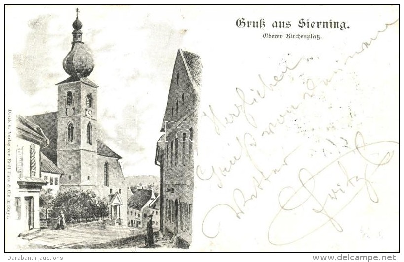 T2/T3 1898 Sierning, Oberer Kirchenplatz / Church Square (EK) - Sin Clasificación