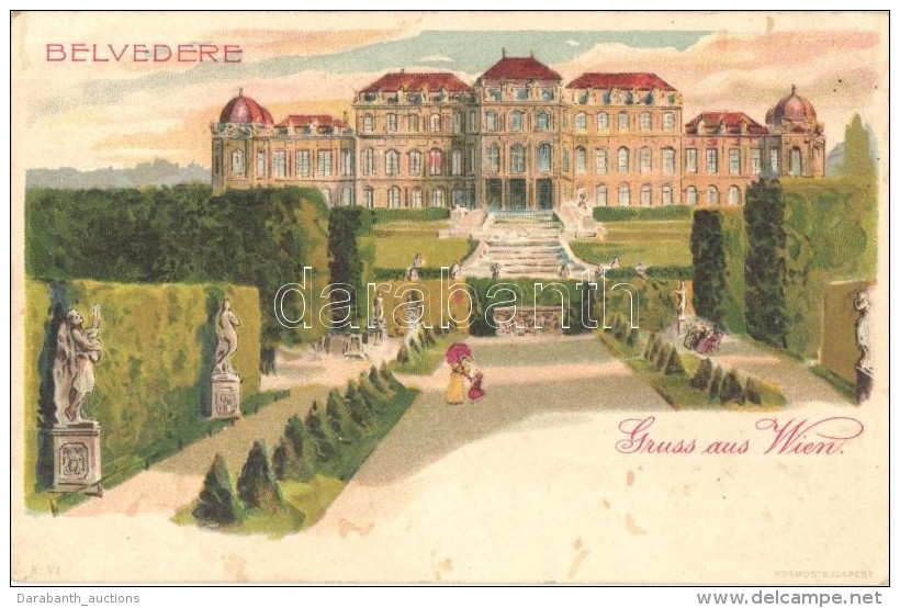 ** T2 Vienna, Wien; Belvedere. Kosmos S. VI. Litho - Sin Clasificación