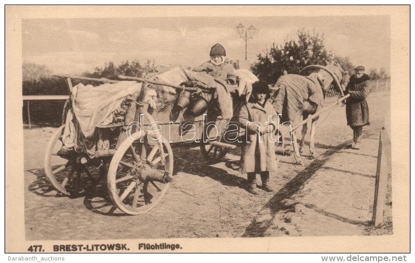 ** T1 Brest-Litovsk, Brest-Litowsk; Fl&uuml;chtlinge. Verlag W. Braemer / Russian Refugees With Horse Cart - Non Classés