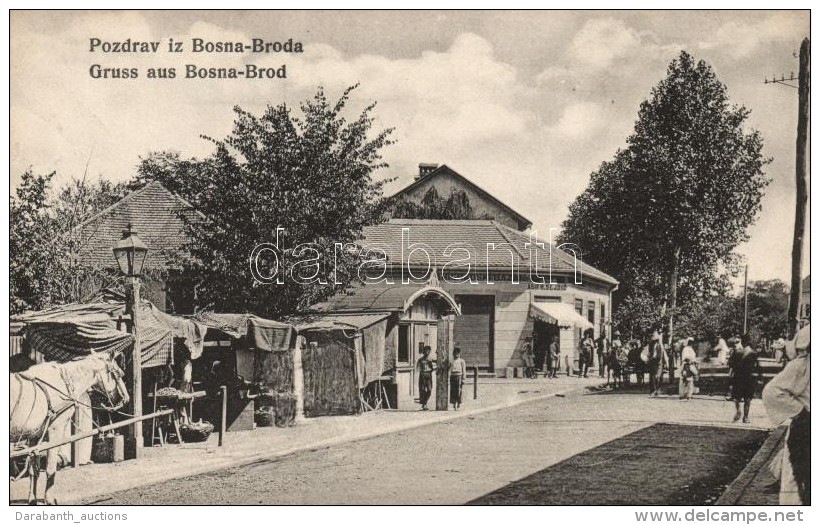 * T2/T3 Bosanski Brod, Bosna-Brod; Asif H. Sejdic's Carigradski Bazar. Music Mehmed / Street View With Shop (EK) - Sin Clasificación