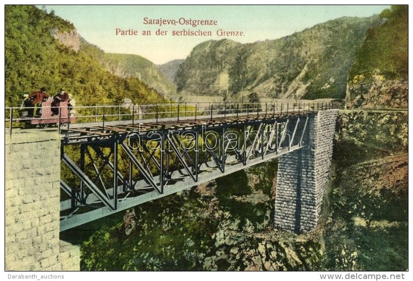 ** T2 Sarajevo, Ostgrenze, Partie An Der Serbischen Grenze / Serbian Border With Handcar - Non Classés