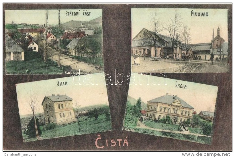 ** T2 Cist&aacute;, Stredni Cast, Pivovar, Villa, Skola. Frant. H&aacute;k / Brewery, School, Villa - Unclassified