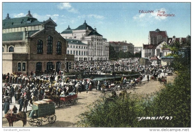 * T2 Tallin, Reval; Turg / Marktplatz / Market Square With Vendors - Non Classés