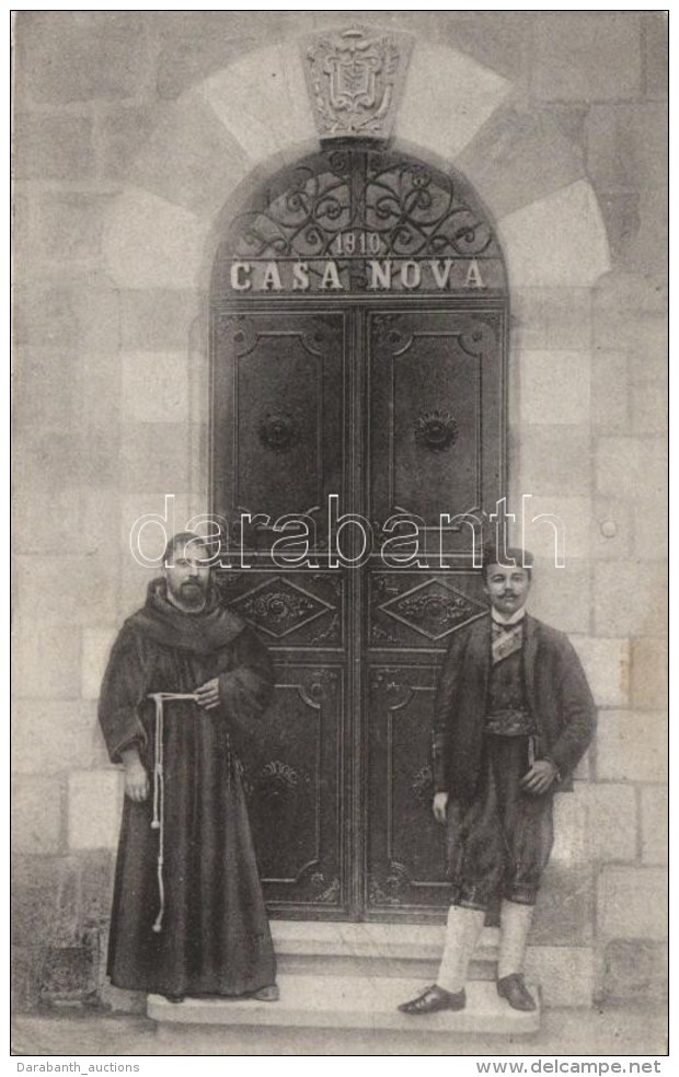 T2/T3 Jerusalem, 1910 Casa Nova / Franciscan House For Pilgrims, Monk (EK) - Sin Clasificación