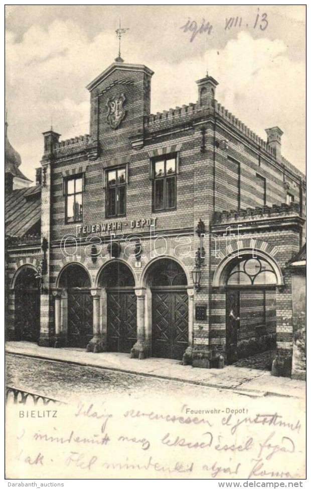 T2/T3 Bielsko-Biala, Bielitz; Feuerwehr-Depot / Fire Station (EK) - Non Classés