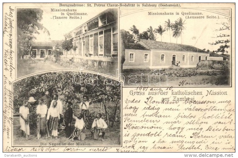 T2 Quelimane, Zambesi; Katholischen Mission, Missionshaus, Neger / Catholic Mission, Mission House, Black Peaople - Sin Clasificación