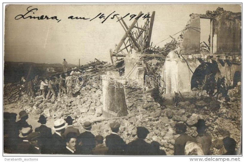 T2 1914 Linera (Catania); Dopo Il Terremoto / After The Earthquake, Ruins, Photo - Non Classés