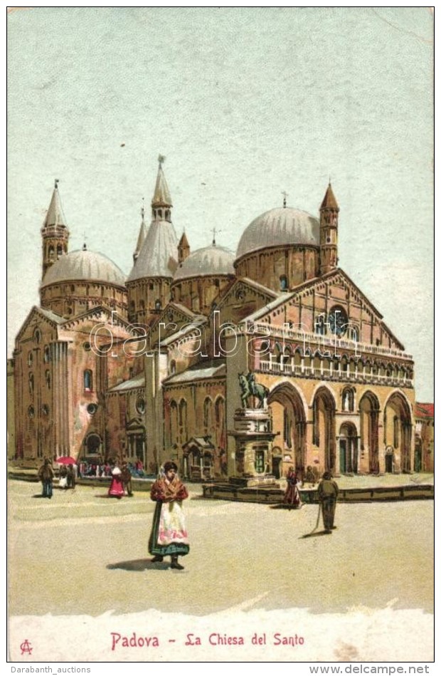 ** T2/T3 Padova, Padua; La Chiesa Del Santo / Church, Litho (EK) - Sin Clasificación