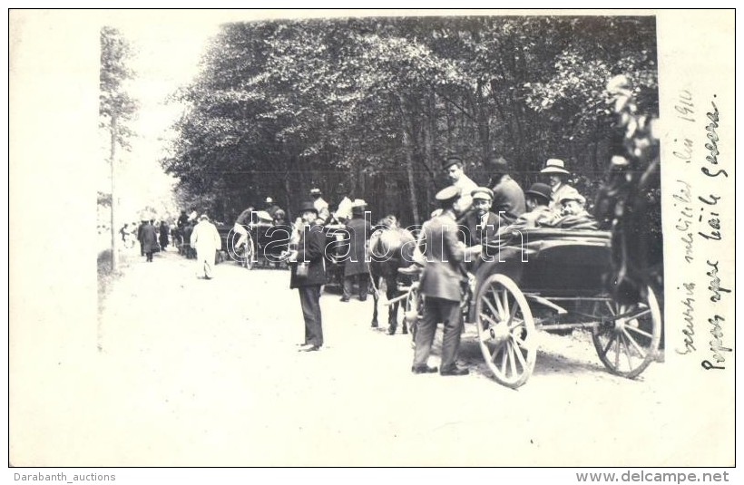 * T2/T3 1910 Baile Govora, Guests Arriving In Chariots, Photo (fl) - Non Classés