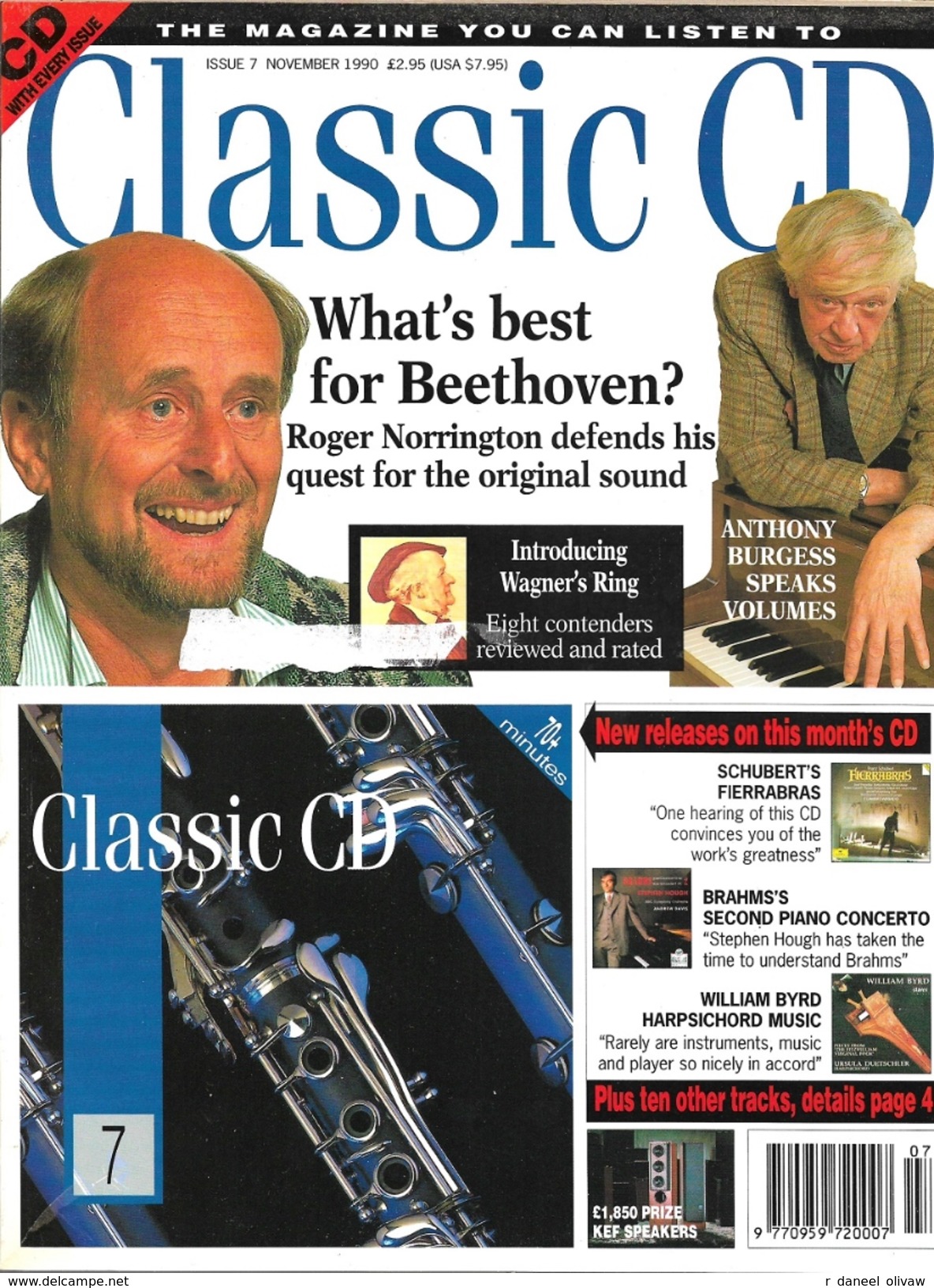 Classic CD, Issue 7 - November 1990 (BE+) - Culture