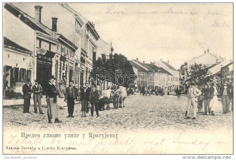 T2/T3 Kragujevac, Main Street View With Shops  (EK) - Non Classés