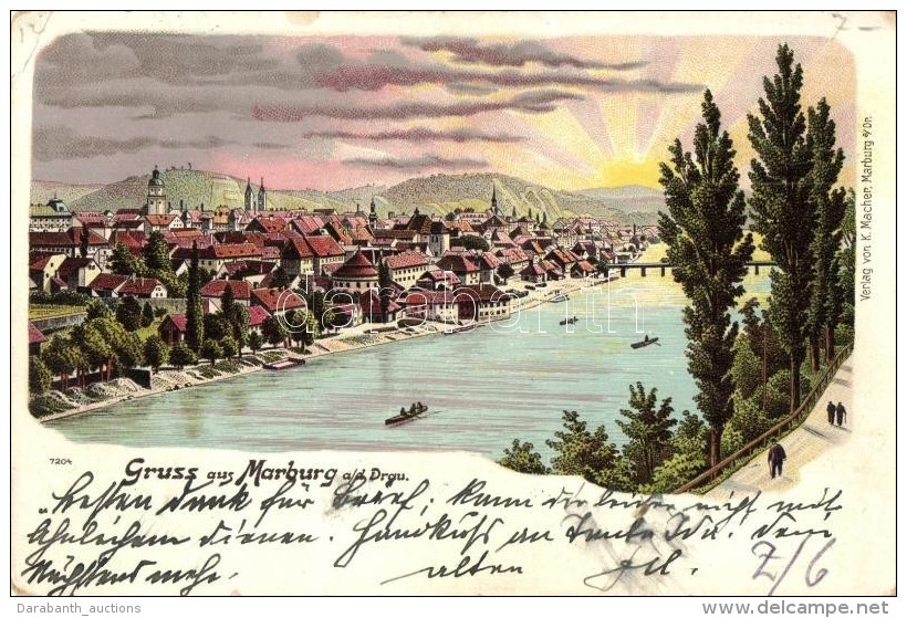 T2/T3 Maribor, Marburg; Verlag Von K. Macher, Litho (EK) - Non Classés