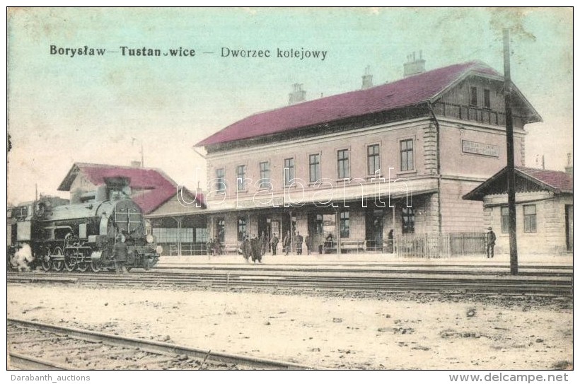 T2/T3 Boryslav-Tustanovychi, Boryslaw-Tustanowice; Dworzec Kolejowy / Railway Station / Bahnhof + K.u.K.... - Sin Clasificación