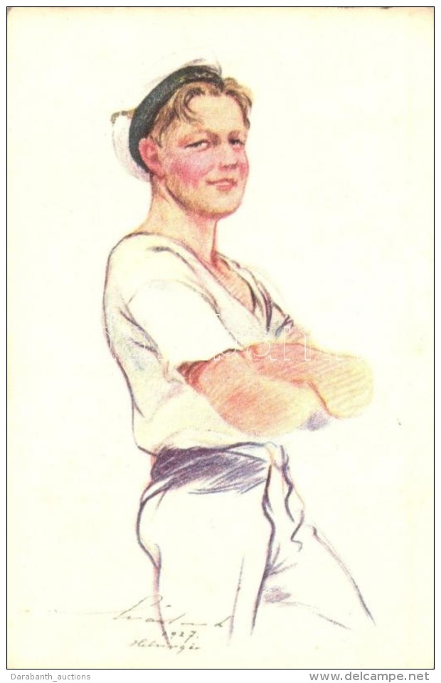 T2 V&iacute;zi Cserk&eacute;sz; Kiadja A Magyar Cserk&eacute;sz Sz&ouml;vets&eacute;g / Sea Boy Scout, Art Postcard... - Non Classés