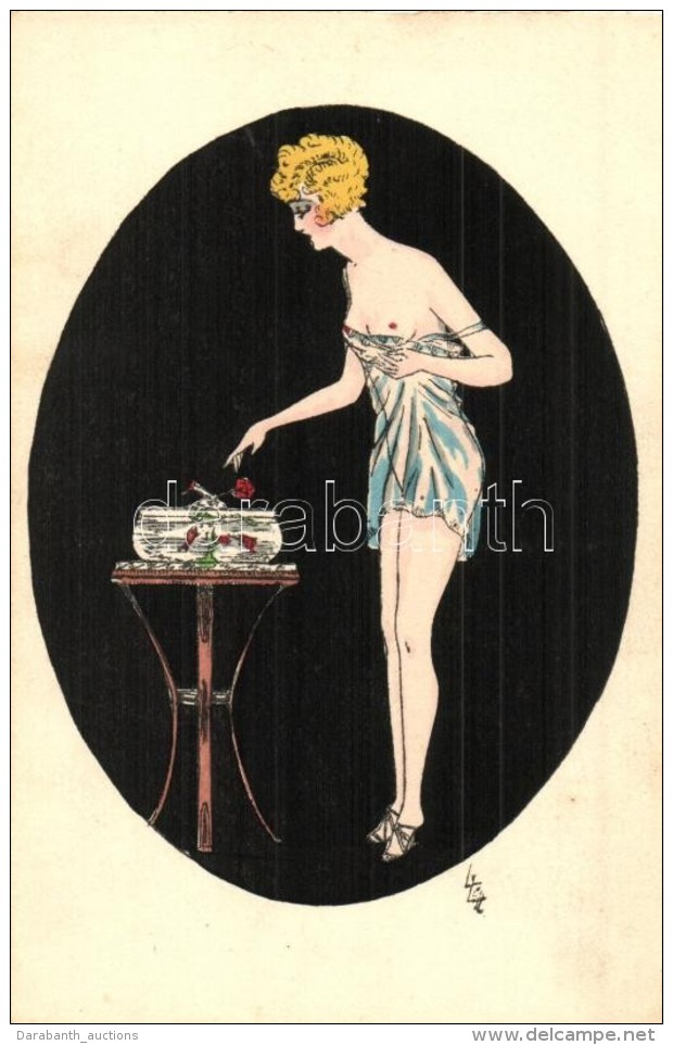 ** T2 French Gently Erotic Art Postcard. A. A. P. Paris No.4170. Artist Signed - Unclassified