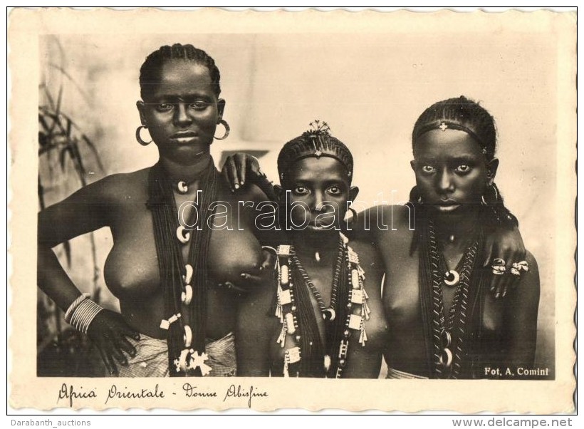 ** T1 Africa Orientale, Donne Abissine / Abyssinia (now Ethiopian) Nude Ladies, Folklore - Sin Clasificación