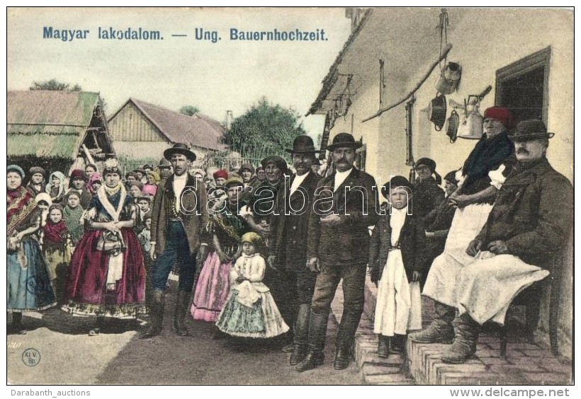 ** T2/T3 Magyar Paraszt Lakodalom / Hungarian Peasat Wedding, Folklore / Ung. Bauernhochzeit - Non Classés