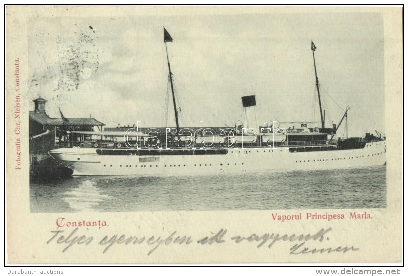 T2 Vaporul Principesa Maria, Constanta / Romanian Passenger Steamship At Constanta Port - Sin Clasificación