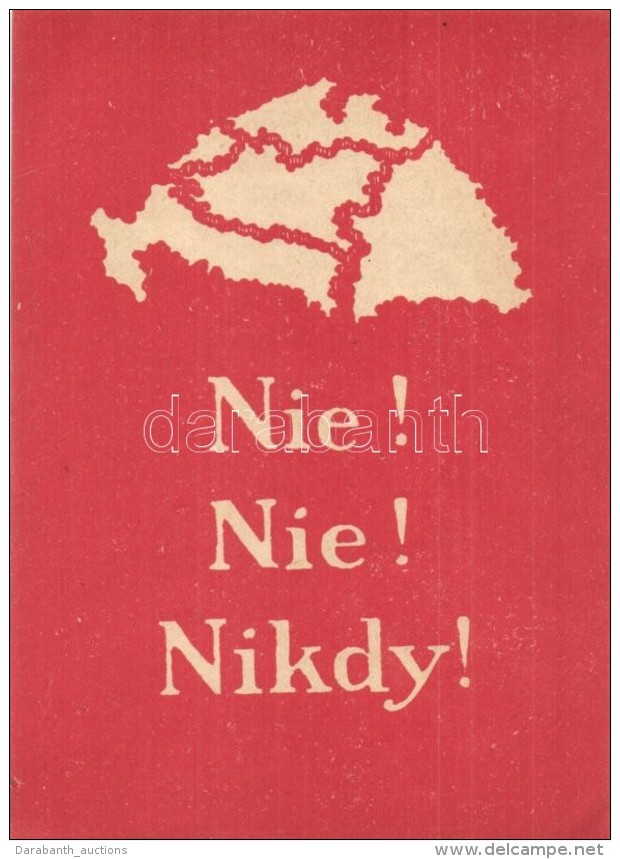 ** T2 Nie! Nie! Nikdy! / Nem! Nem! Soha! Szlov&aacute;k NyelvÅ± Irredenta Lap / Slovakian Language Irredenta Card... - Non Classés