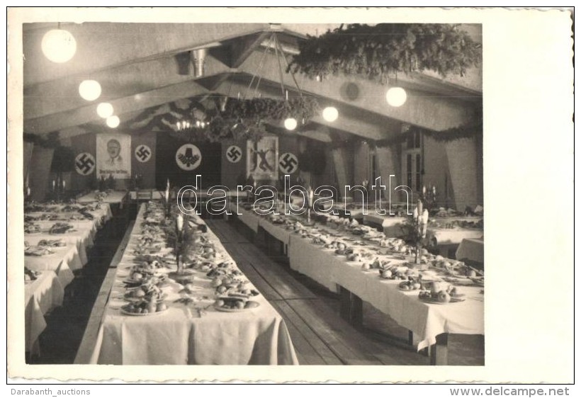 ** T2 Reichsarbeitsdienst, Barackenkantine; Foto Von Br&uuml;der Lenz / WWII German Third Reich Labour Service... - Sin Clasificación