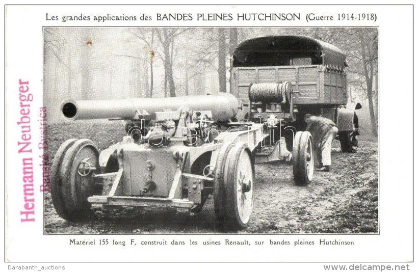 * T2/T3 Les Grandes Applications Des Bandes Pleines Hutchinson (Guerre 1914-1918) / WWI French Military, Cannon On... - Sin Clasificación