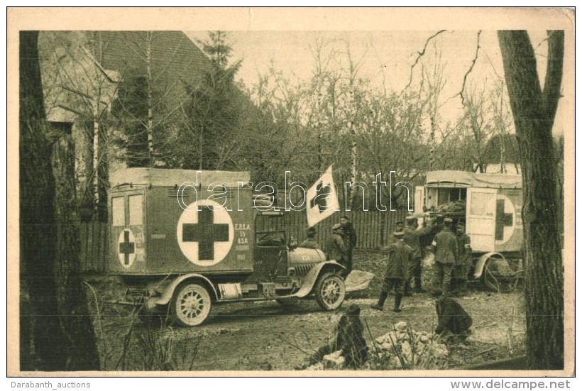 T2/T3 1915 Sanit&auml;ts-Autokolonne. Weltkrieg 1914-1916. / WWI K.u.K. Military Postcard, Military Ambulance... - Non Classés