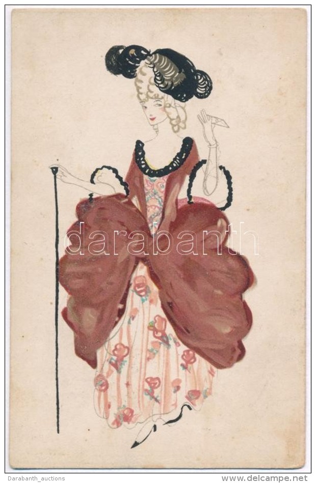 T2 Art Nouveau Lady. Wiener Werks&auml;tte No. 840. Unsigned Maria Likarz - Sin Clasificación