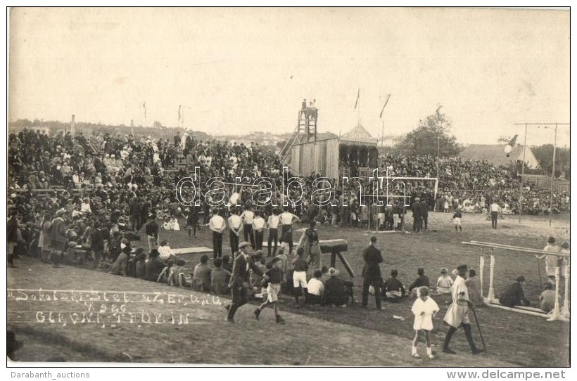 ** T2 1926 II. Sokolski Slet U Zemunu, Glavna Tr&uuml;bin / 2nd Sokol Meeting In Zemun, Main Tribune With Athletes,... - Non Classés