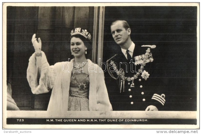 ** T2/T3 HM The Queen Elizabeth II And HRH The Duke Of Edinburgh (fl) - Non Classés