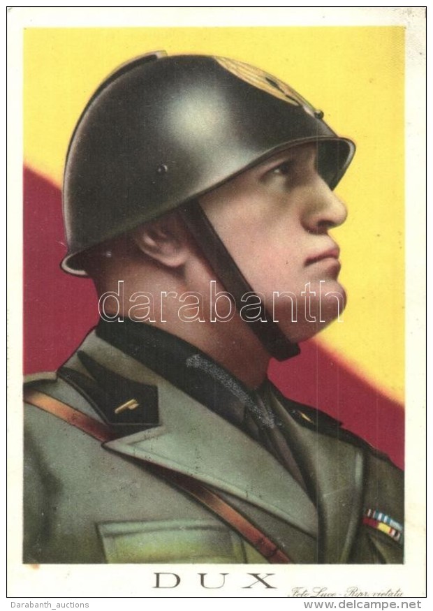 T2/T3 Dux - Benito Mussolini. Foto Luce. Air Mail (EK) - Non Classés