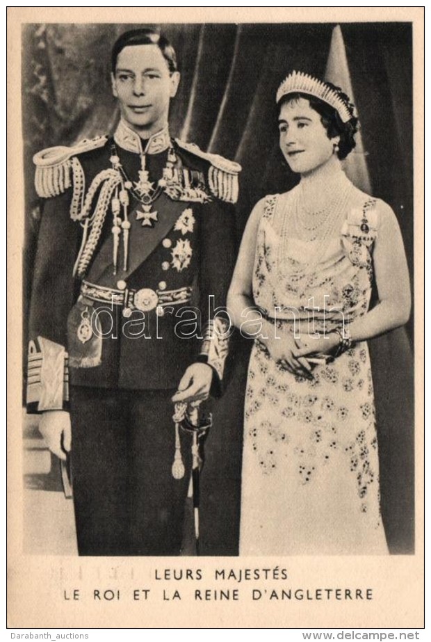 T2 Leurs Majestes Le Roi Et La Reine D'Angleterre / Their Majesties The King George VI &amp; Queen Elizabeth The... - Non Classés