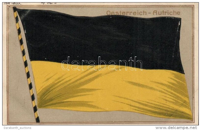 T2 Oesterreich / Autriche / National Flag Of Austria. HGZ &amp; Co. No. 14961. Emb. Litho - Sin Clasificación