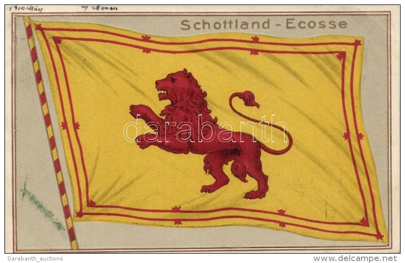 T2/T3 Schottland / Ecosse / National Flag Of Scotland, HGZ &amp; Co. No. 11662. Emb. Litho (EK) - Zonder Classificatie