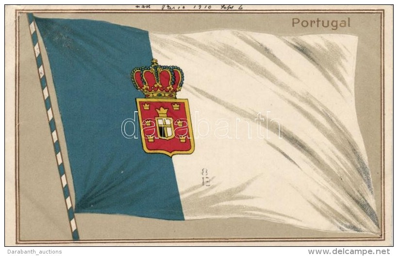 T2/T3 Portugal / National Flag Of Portugal, HGZ &amp; Co. No. 14968. Emb. Litho (EK) - Non Classés