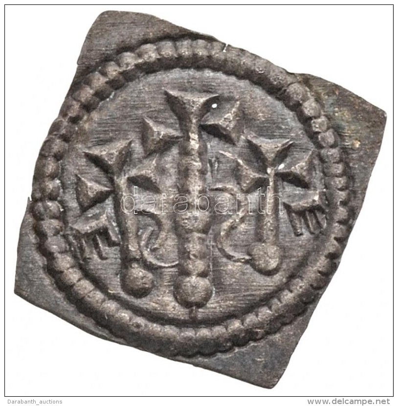 1116-1131. Den&aacute;r Csegely Ag 'II. Istv&aacute;n' (0,31g) T:1-,2 RR! / 
Hungary 1116-1131. Denarklippe Ag... - Sin Clasificación