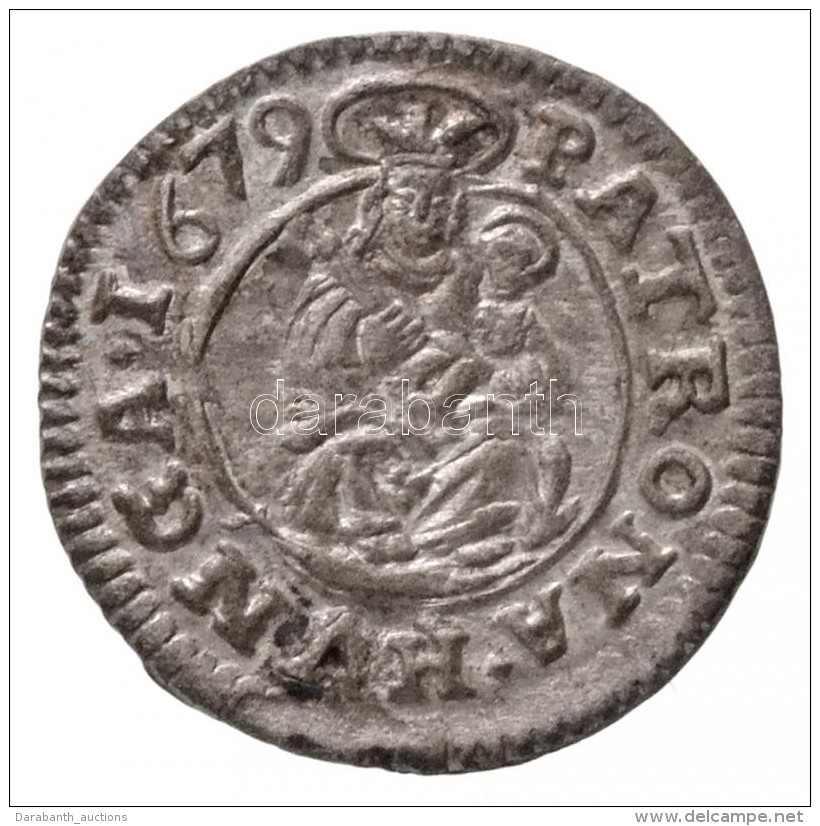 1679K-B Den&aacute;r Ag 'I. Lip&oacute;t' (0,59g) T:1,1- / 
Hungary 1679K-B Denar Ag 'Leopold I' (0,59g)... - Non Classés