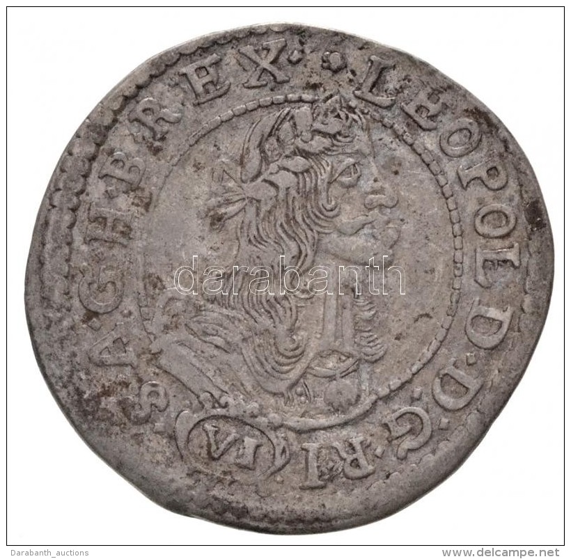 1681K-B 6kr Ag 'I. Lip&oacute;t' K&ouml;rm&ouml;cb&aacute;nya (3,18g) T:2 Kis Patina /  
Hungary 1681K-B 6 Kreuzer... - Non Classés