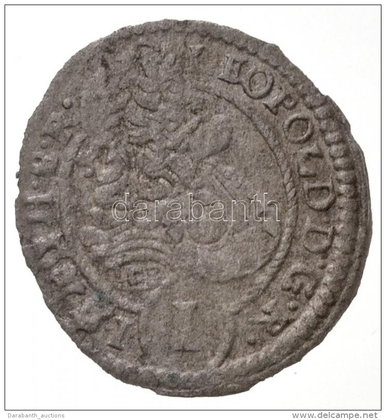 1699N-B/ICB 1kr Ag 'I. Lip&oacute;t' Nagyb&aacute;nya (0,66g) T:2,2- / 
Hungary 1699N-B/ICB 1 Kreuzer Ag 'Leopold... - Non Classés