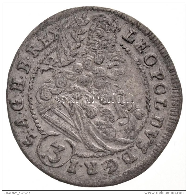 1699C-H 3kr Ag 'I. Lip&oacute;t' Pozsony (1,58g) T:1-,2 / 
Hungary 1699C-H 3 Kreuzer Ag 'Leopold I' Bratislava... - Sin Clasificación